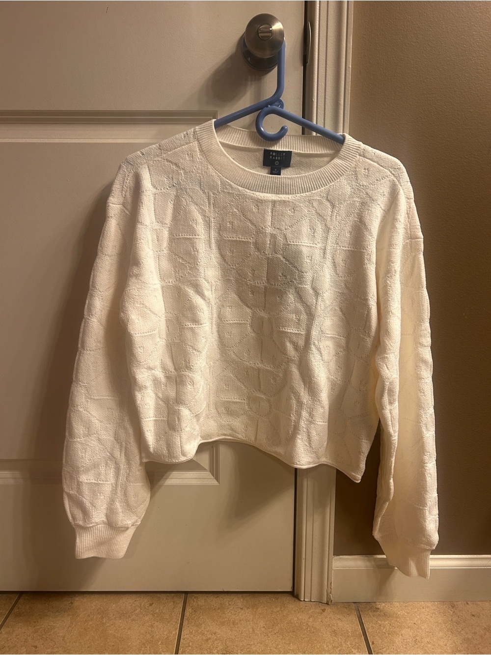 Roller Rabbit x Target Cream Daisy Floral Crop with Long sleeves